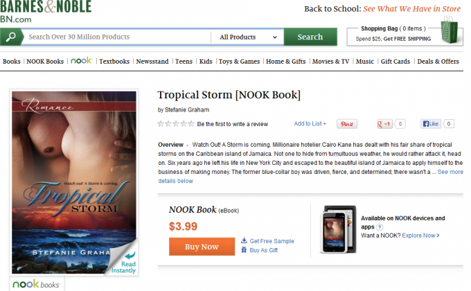 Tropical Storm by Stefanie Graham NOOK Book